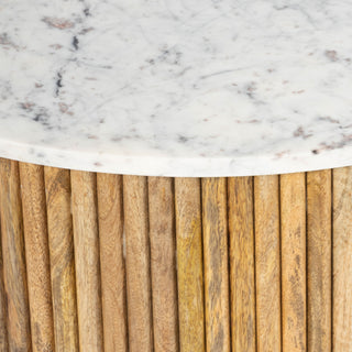 Kelby Marble Coffee Table - Natural