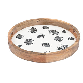 Clam Round Serving Tray