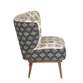 Chevron Pattern Fabric Chair