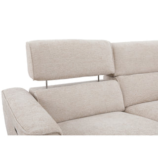 Tivoli 2 Seat Dual Electric Recliner with Electric Telescopic Headrests, Console, Wireless Charging & Speakers - Ivory