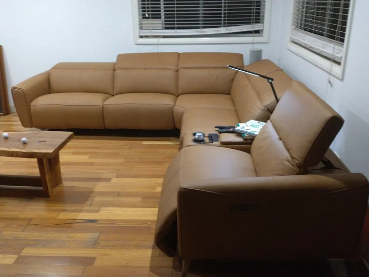 Craig Brown at home with their DuraCrafts furniture