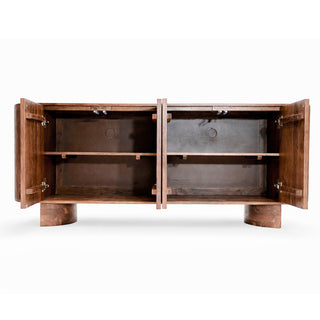 Regal Solid Acacia Wood Sideboard - Crescent Legs