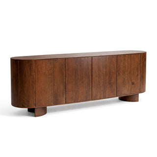 Regal Solid Acacia Wood Sideboard - Crescent Legs