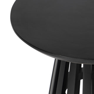 Kavos Round Side Table - Black