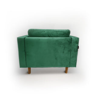 Duovelle 1 Seater Velvet Sofa - Green