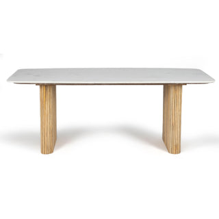 Kelby Marble Dining Table - Natural