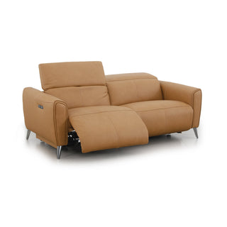 Bronte 2 Seater Without Console, shown in Oslo-Antelope leather - angled view