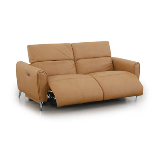 Bronte 2 Seater Without Console, shown in Oslo-Antelope leather - side view