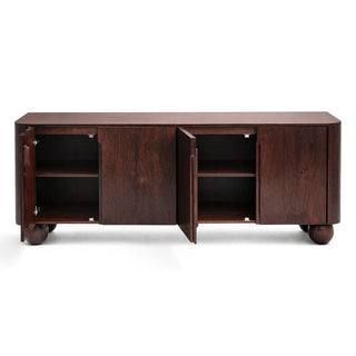 Atlas Chocolate Brown Mango Wood Buffet  - 220CM