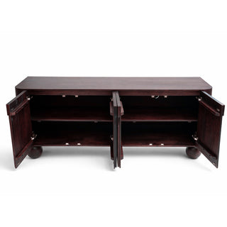 Atlas Chocolate Brown Mango Wood Buffet  - 220CM