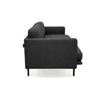 Nimbus 3 Seater Fabric Sofa - Charcoal