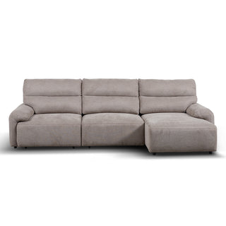 Brookfield Electric Slide out Sofa/Chaise RHF - Tobacco/Brown