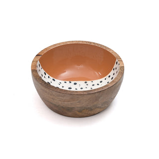 Polka Mango Wood Bowl
