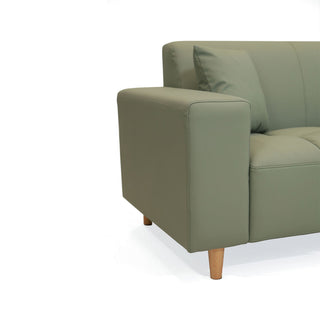 Timeless 2 Seater Leather Sofa - Sage