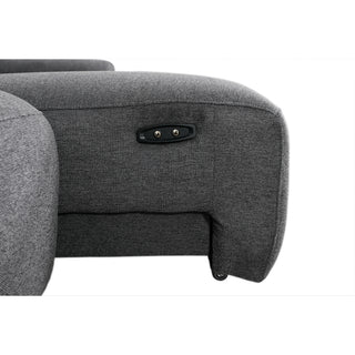 Brookfield Electric Slide out Sofa/Chaise LHF - Charcoal Grey