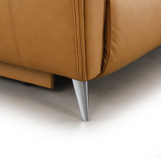 Bronte Modular Genuine Leather Sofa with Dual Electric Recliners, Electric Headrests, LED Light Console, Wireless Charging & Storage