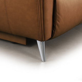 Bronte Standard corner configuration, shown in Oslo-Pecan leather - view 3