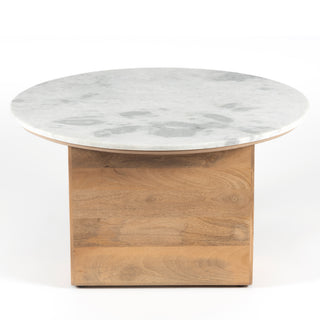 Logan White Marble Coffee Table