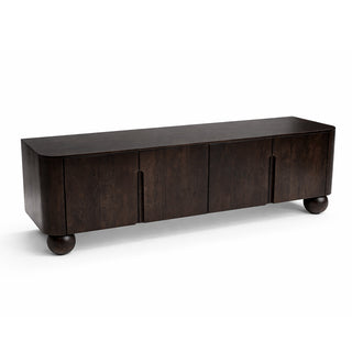 Atlas Mango Wood TV unit /Chocolate Brown - 180CM