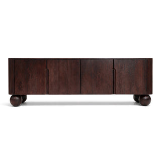 Atlas Chocolate Brown  Mango Wood TV unit  - 220CM