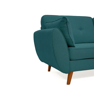 Twinplush 2 Seater Fabric Sofa - Tropical Blue