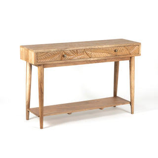 Canopy Console Table with Carved Wood
