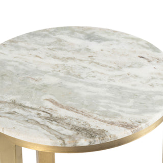Olive Marble Side Table