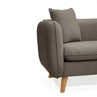 Elonga 3.5 Seater Fabric Sofa - Light Brown