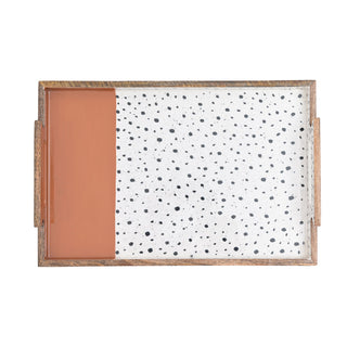 Polka Serving Tray with Handle