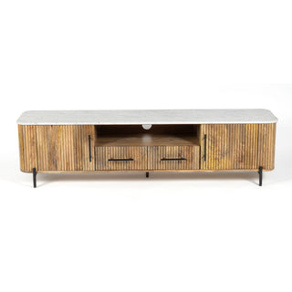 Kelby Marble TV Unit - Natural