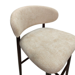 Leo Bar Stool - Fabric/Ashwood