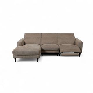 Camden LHF Fabric Chaise Lounge with Electric Recliner