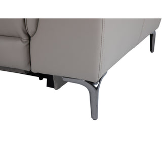 Dromana 5 Seat Leather Corner Sofa with Electric Recliners