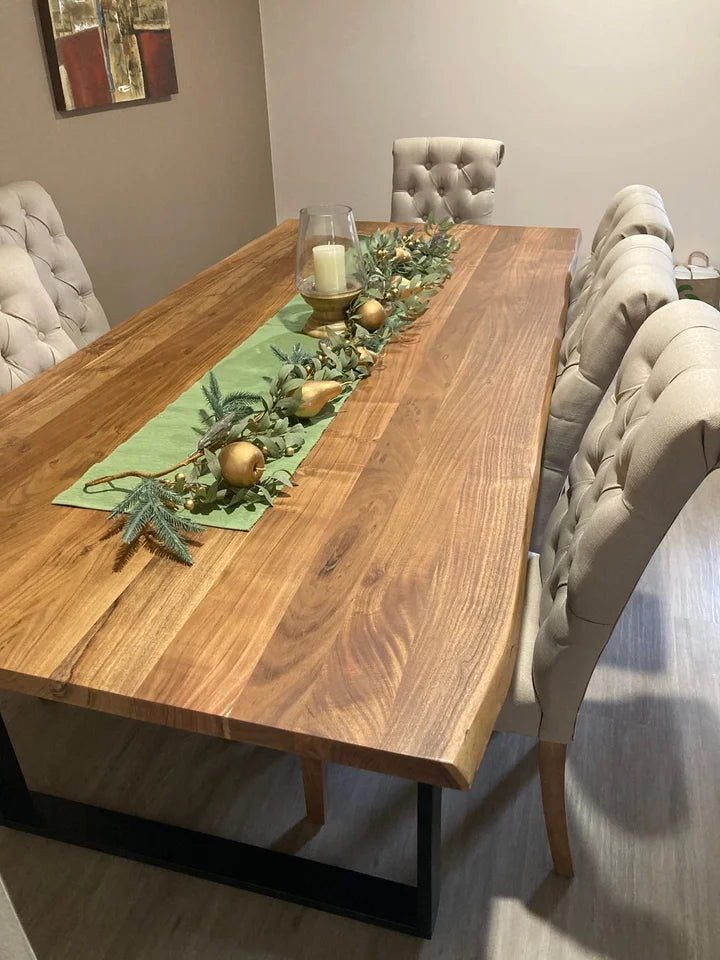 Christine at home with their DuraCrafts furniture