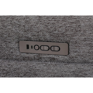 Tivoli 2 Seat Dual Electric Recliner with Electric Telescopic Headrests, Console, Wireless Charging & Speakers - Charcoal