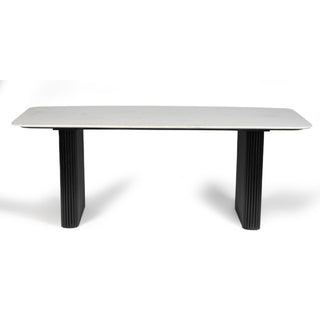 Kelby Marble Dining Table - Black