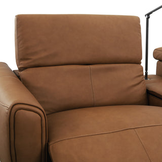 Bronte Standard corner configuration, shown in Oslo-Pecan leather - view 5