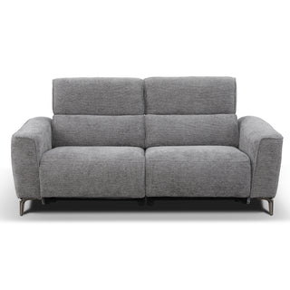 Tivoli 3 Seater Dual Electric Recliner with Electric Telescopic Headrests -Charcoal