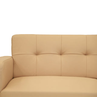 Bruno 2 Seater Leather Sofa - Off-White