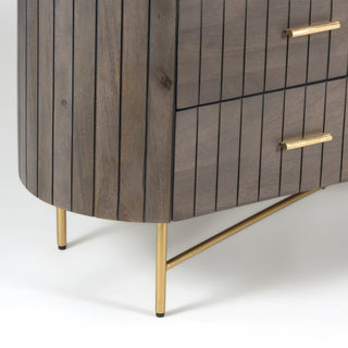 Piano Wooden Dresser - Ash Grey