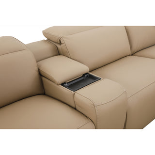 Hilton Premium Leather Modular Lounge With Dual Electric Recliners, Power Headrests & Smart Console