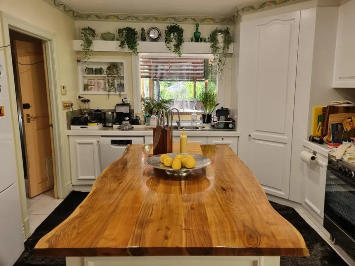 Heather at home with their DuraCrafts furniture