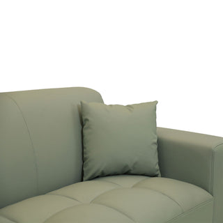 Timeless 2 Seater Leather Sofa - Sage