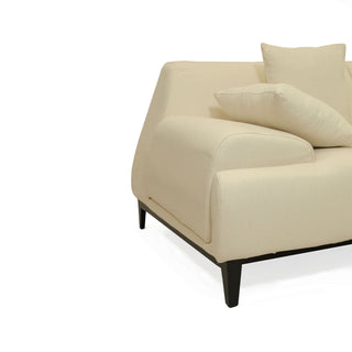 Bellevue 3 Seater Fabric Sofa - Ivory