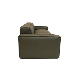 Ultima 3 Seater Leather Sofa - Charcoal