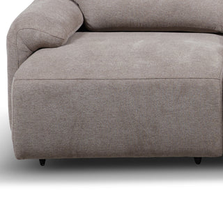 Brookfield Electric Slide out Sofa/Chaise LHF - Tobacco/Brown