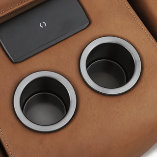 Bronte Standard corner configuration, shown in Oslo-Pecan leather - view 8