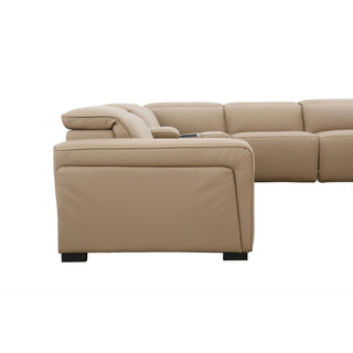 Hilton Premium Leather Modular Lounge With Dual Electric Recliners, Power Headrests & Smart Console
