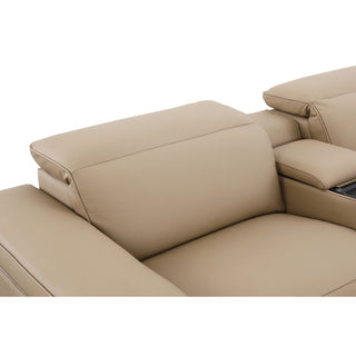 Hilton Premium Leather Modular Lounge With Dual Electric Recliners, Power Headrests & Smart Console