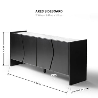 Ares Sideboard dimensions 180cm x 45cm x 76cm
